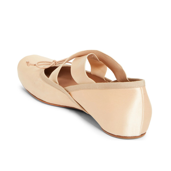 Christian Louboutin Blush Cassiasticina Satin Square toe Ballerina Flats 36 - Picture 6 of 7
